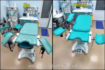 Перетяжка медицинской мебели